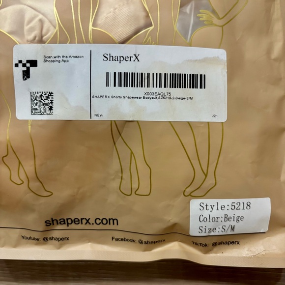 SHAPERX Tummy Control Shapewear Bodysuit Nude Seamless Body Shaper Thigh Shaper - Picture 4 of 6